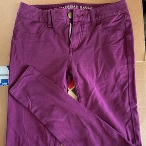 Maroon A&E High-rise Jeggings
